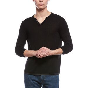 Raffi Mens  Wool-Blend Venley Shirt, Black